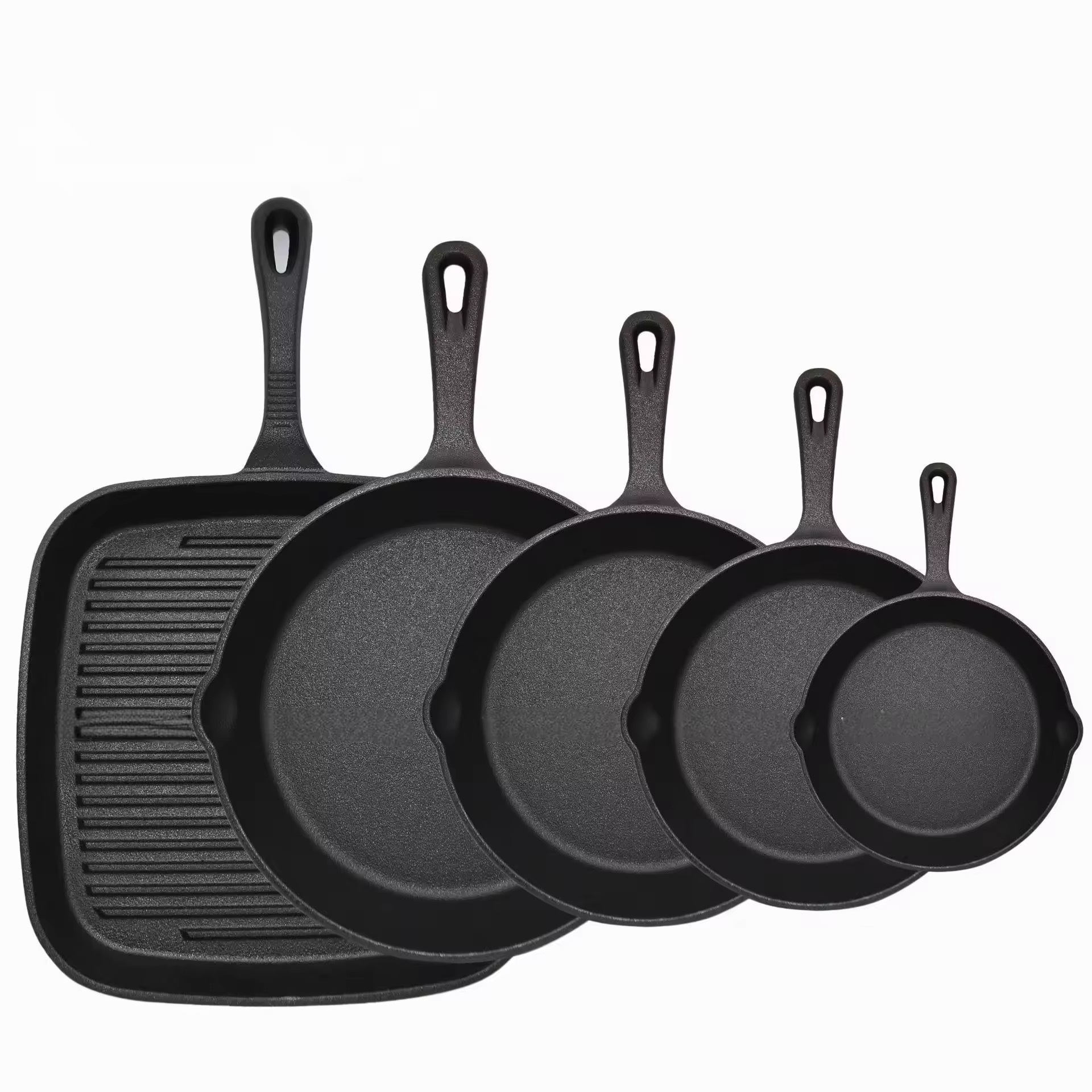 Cast Iron Pot Striped Steak Pan Frying Pan Set Mini Omelette Pan Non-Stick Pan Old-Fashioned Thickened Omelette Steak Pan