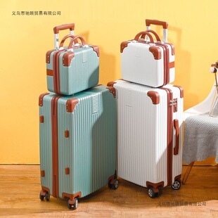 Luggage for Women, Internet Celebrity Style, Vintage 20inch Small Travel Suitcase, 24inch Student Combination Lock Suitcase for Men 28