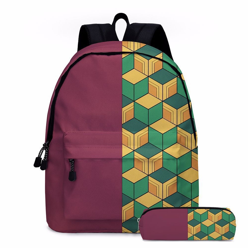 3D New Printing Anime Super Moon Blade Schoolbag Primary and Secondary School Students Schoolbag Anime Backpack Two-Piece